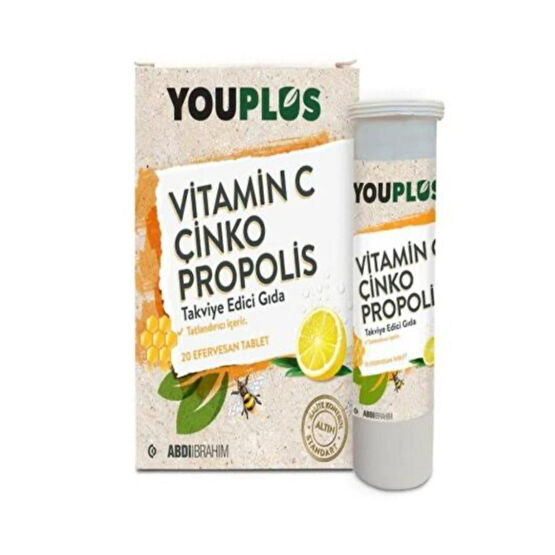Youplus Vitamin C Çinko Propolis 20 Efervesan Tablet Sağlık / Diyet Fiyatı