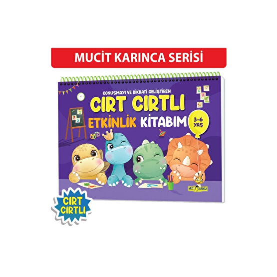 yükselen zeka Konuşma Ve Dikkati Geliştiren 3-6 Yaş Cırt Cırtlı Etkinlik Kitabım Aktivite & Eğitici Kitaplar Fiyatı