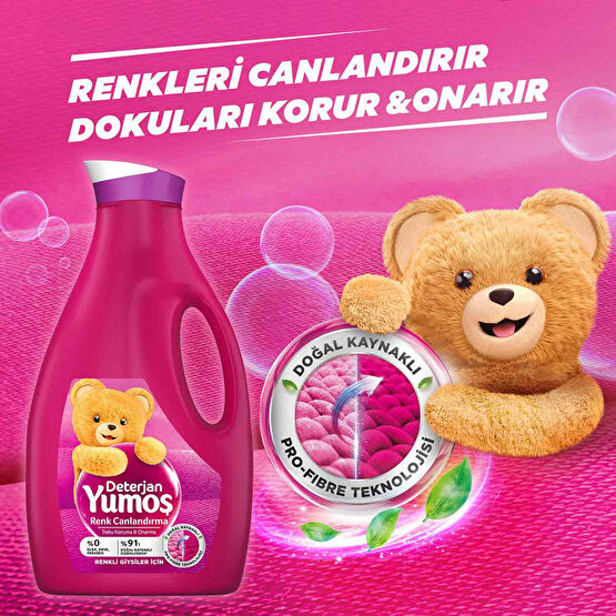 Yumoş Sıvı Çamaşır Deterjanı 2520 ml Renkliler İçin