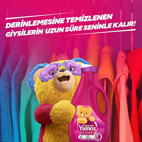 Yumoş Sıvı Çamaşır Deterjanı 2520 ml Renkliler İçin