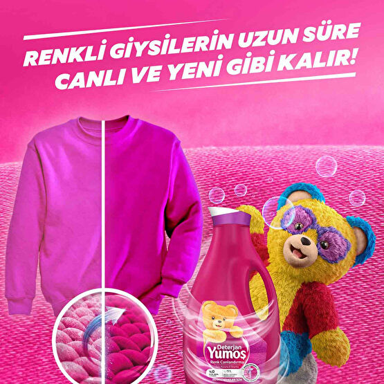 Yumoş Sıvı Çamaşır Deterjanı 2520 ml Renkliler İçin