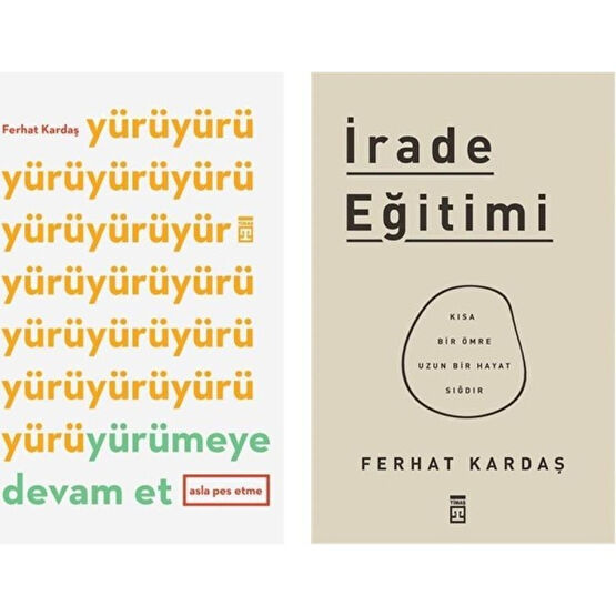 Yürümeye Devam Et Asla Pes Etme + Irade Eğitimi 2 Kitap Set Başarı Kitapları Fiyatı
