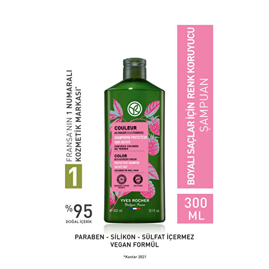 Yves Rocher Boyalı Saçlar Için (couleur) Renk Koruyucu Şampuan - Sülfatsız & Vegan-300 Ml