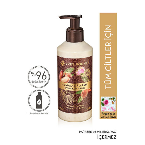 Yves Rocher Nemlendirici Vücut Losyonu - Oryantal Argan Ve Gül- 390ml-