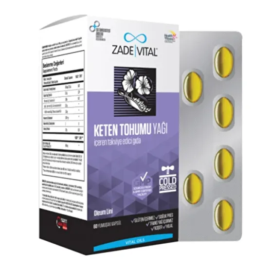 Zade Vital Keten Tohumu Yagi 625 Mg 60 Kapsul Kişisel Bakım Gereçleri Fiyatı