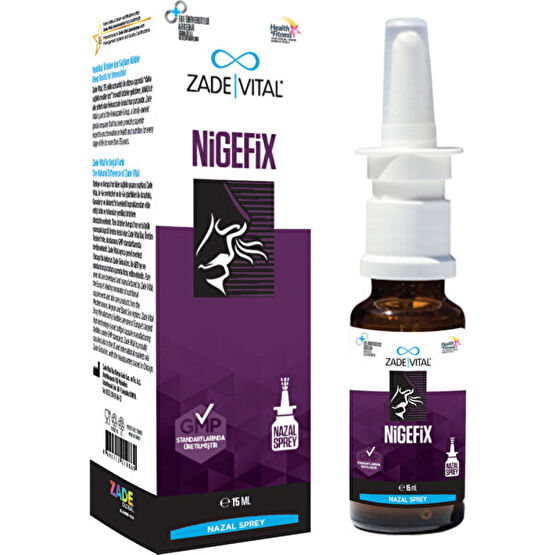 Zade Vital Nigefix Nazal Sprey 10 ml Bebek Bakım Fiyatı