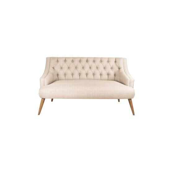 ZE10 Design Krem Lamont Loveseat İkili Kanepe