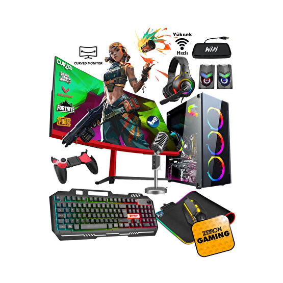 Zeiron Rx44 I5-3470 16gb 1tb Hdd+240gb Ssd Gt730 23.8" Oyuncu Masaüstü Bilgisayarı Oyun Bilgisayarı Fiyatı