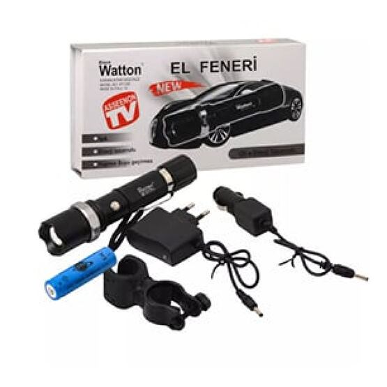 Zoomlu Şarjlı EL Feneri En Uygun Fiyata Watton Wt-038 CD & DVD Sürücüler Fiyatı