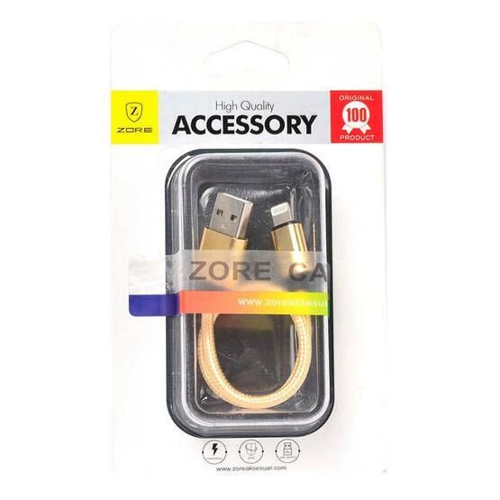 Zore 30 cm Halat Lightning Usb Kablo USB Kablo Fiyatı