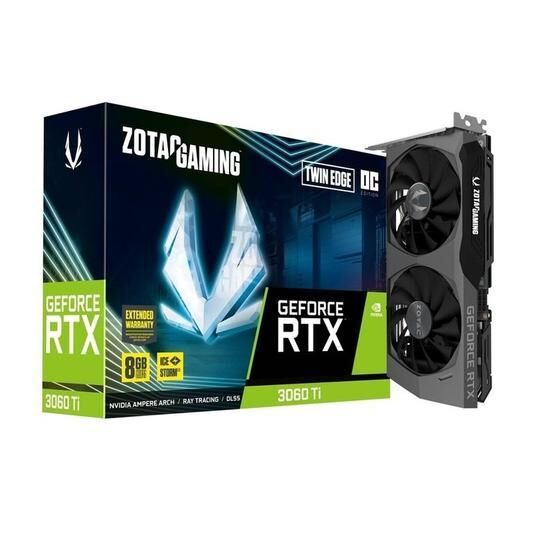 Zotac Gri Grafik Kartı Nvidia Geforce RTX 3060  Twin Edge OC LHR 8 GB Gaming Geforce
