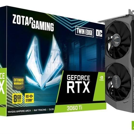 Zotac Gri Grafik Kartı Nvidia Geforce RTX 3060  Twin Edge OC LHR 8 GB Gaming Geforce